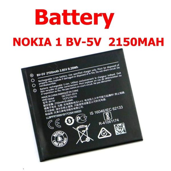 Nokia 1 TA-1060, 1066, 1056 2150mAh Internal Replacement Battery BV-5V باتری نوکیا