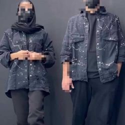 کت جین زنانه زغالی درجه یک سایز 40 تا48
