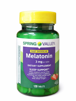 قرص ملاتونین اسپرینگ ولی 3 میلیگرم کمک به خواب آرام و باکیفیت Spring Valley Melatonin
