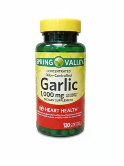 سافتژل سیر بدون بو اسپرینگ ولی 1000 میلیگرم کمک به سلامت قلب و تقویت سیستم ایمنی Spring Valley Odorless Garlic
