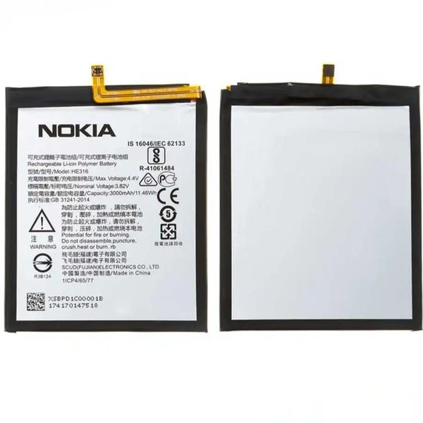 Battery HE316 For Nokia 6 TA-1000 TA-1003 TA-1021 TA-1025 TA-1033 باتری اورجینال نوکیا