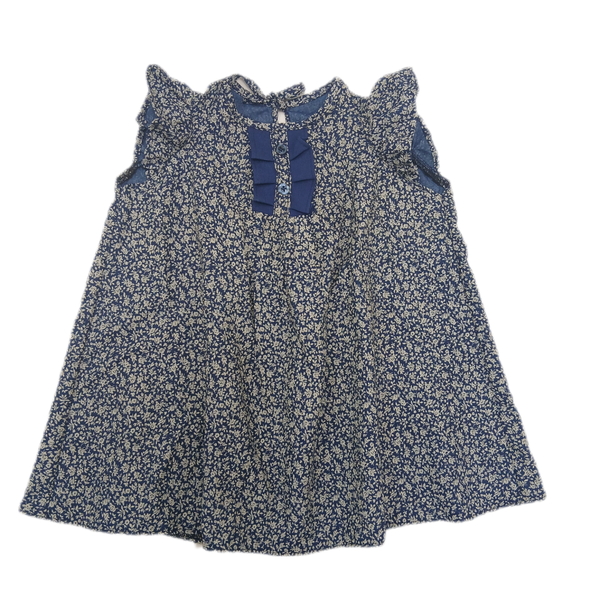 پیراهن نخی بچگانه طرح شکوفه