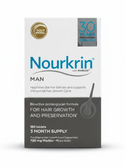 قرص نورکرین من مکمل تخصصی آقایان کمک به کاهش ریزش مو و تقویت رشد طبیعی مو Nourkrin Man