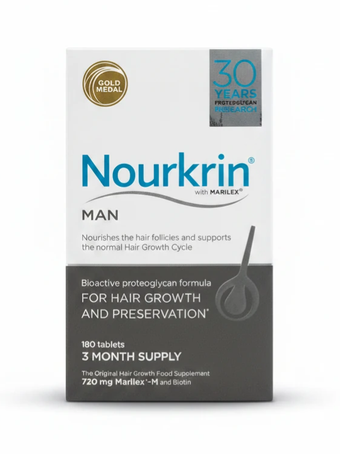قرص نورکرین من مکمل تخصصی آقایان کمک به کاهش ریزش مو و تقویت رشد طبیعی مو Nourkrin Man