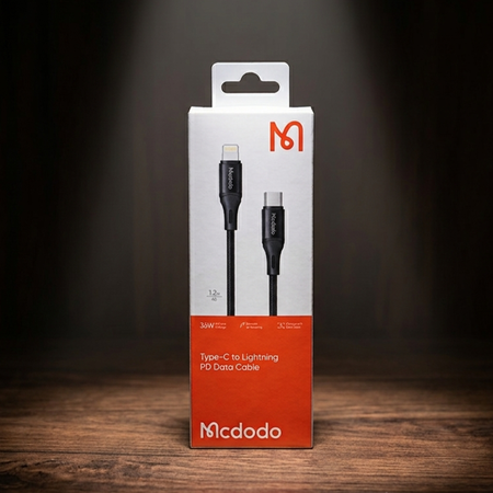 کابل تبدیل USB-C به لایتنینگ 36 واتی مک دودو مدل CA-1862 طول 1.2 متر