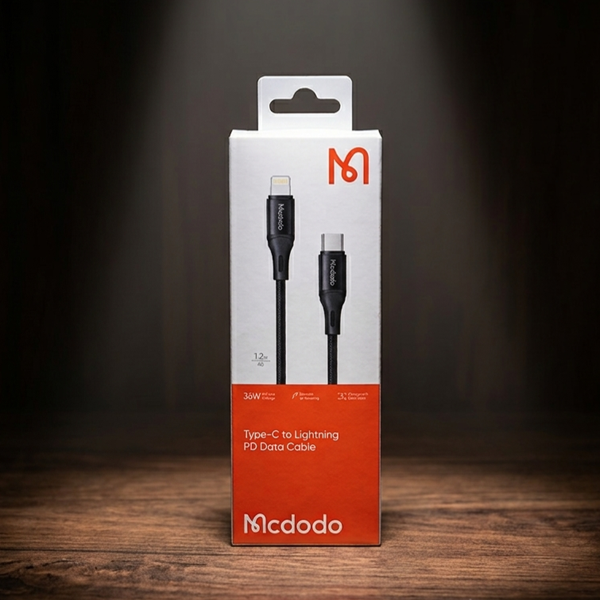 کابل تبدیل USB-C به لایتنینگ 36 واتی مک دودو مدل CA-1862 طول 1.2 متر