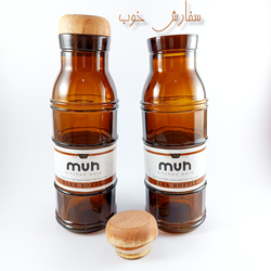 بطری یخچالی با درب چوبی