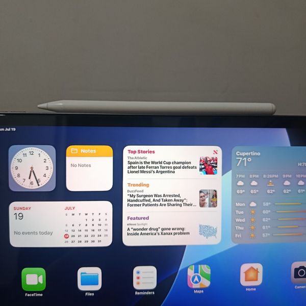 آیپد پرو 2021 سیم کارت خور 12.9 اینچ (کارکرده) IPad Pro 2021 M1 Cellular ظرفیت 256 گیگابایت و رم 8 گیگابایت