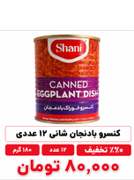کنسرو بادمجان شانی 12 عددی