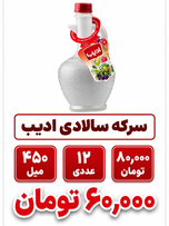 سرکه سالاد سفید 450 میل ادیب