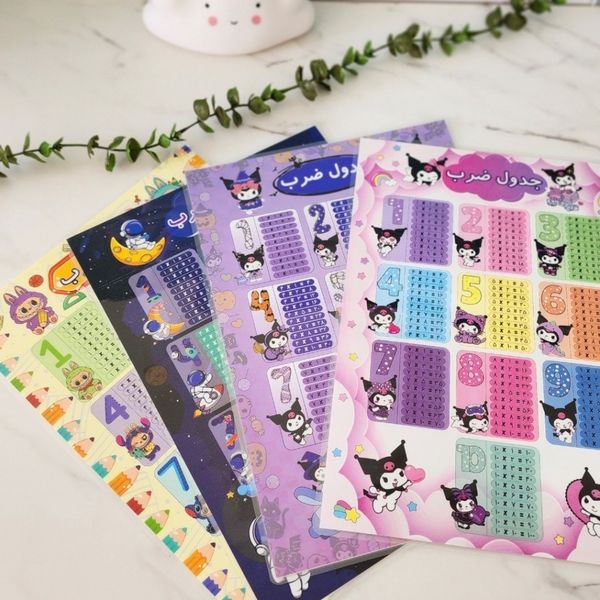 جدول ضرب لمینت دار فانتزی