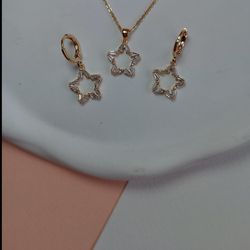 نیم ست ستاره ای نگین دار