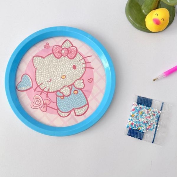 نقاشی الماسی قاب دار هلو کیتی