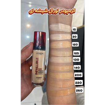 کرم پودر لورال شیشه ای