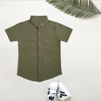 پیراهن کتان پنبه ساده