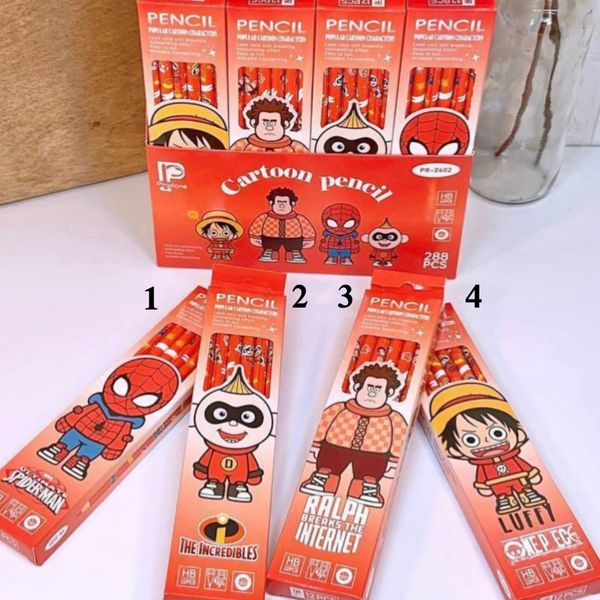 مداد قرمز طرح دار