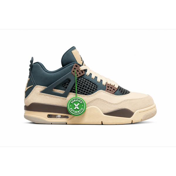 کتونی jordan4 رنگ سبز کله غازی سایز 41