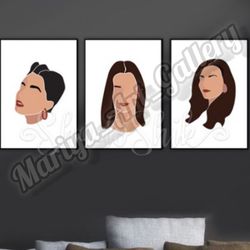 تابلو دکوراتیو سه تیکه مدرنیته