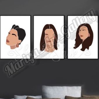 تابلو دکوراتیو سه تیکه مدرنیته