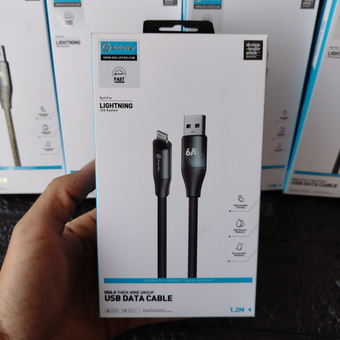 کابل شارژ آیفون فست شارژ برند soloffer کیفیت عالی