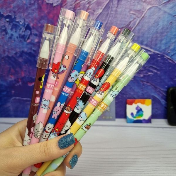 پک 12 عددی خودکار رنگی بی تی اس