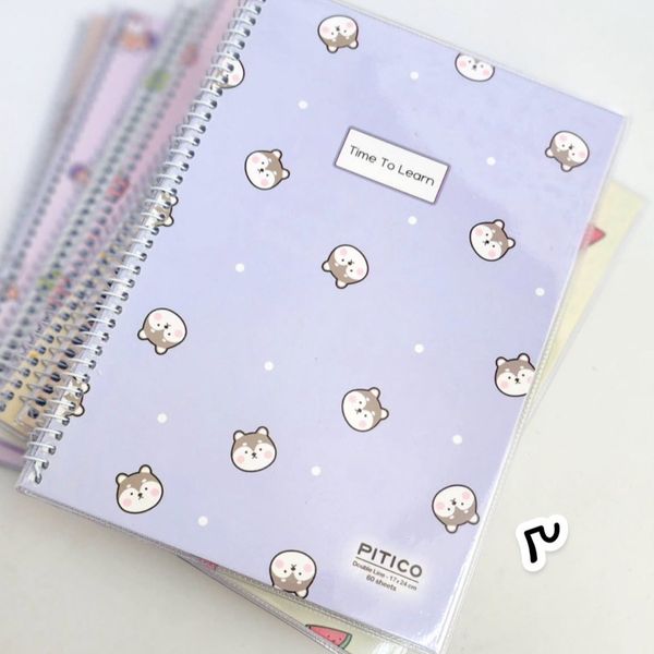 دفتر 60 برگ دو خط زبان