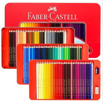 مداد رنگی 100 رنگ فابرکاستل جعبه فبزی