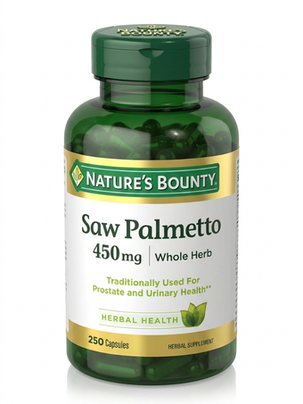 کپسول ساو پالمتو نیچرز بونتی 250 عددی کمک به حمایت از سلامت پروستات و سیستم ادراری Nature’s Bounty Saw Palmetto