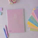 دفتر 80 برگ مجلد پاستلی