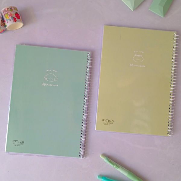 دفتر 80 برگ مجلد پاستلی