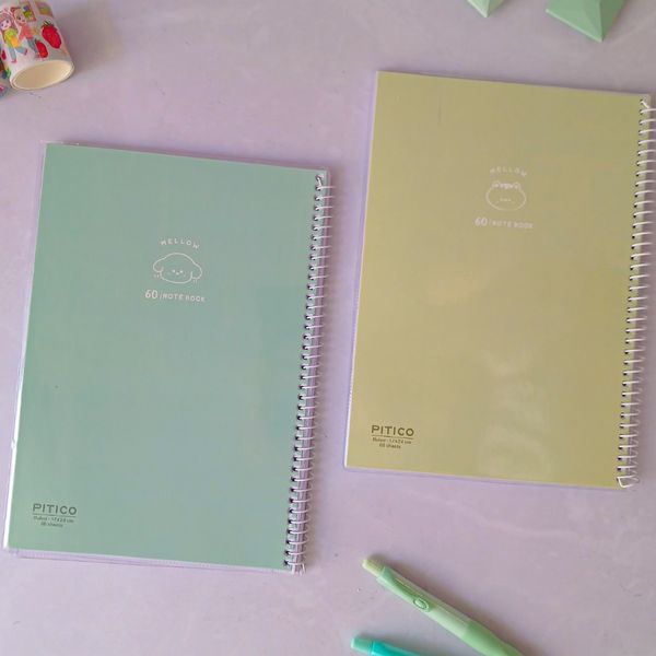 دفتر 100 برگ مجلد پاستلی