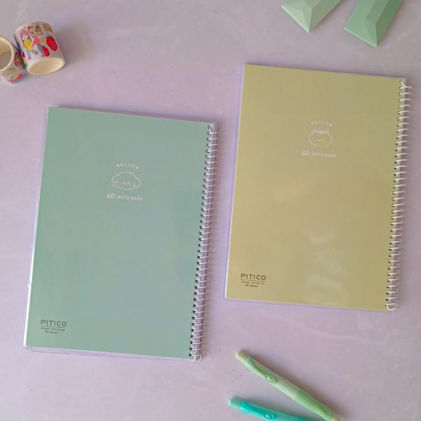 دفتر 60 برگ مجلد پاستلی