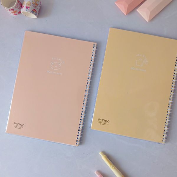 دفتر 60 برگ مجلد پاستلی