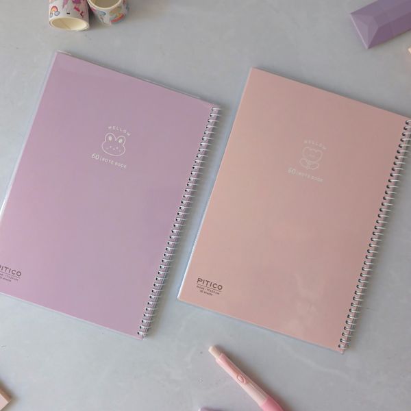 دفتر 100 برگ مجلد پاستلی