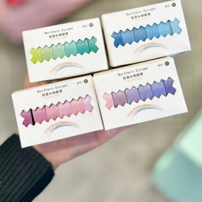 پک 6 عددی چسب واشی طیف رنگی