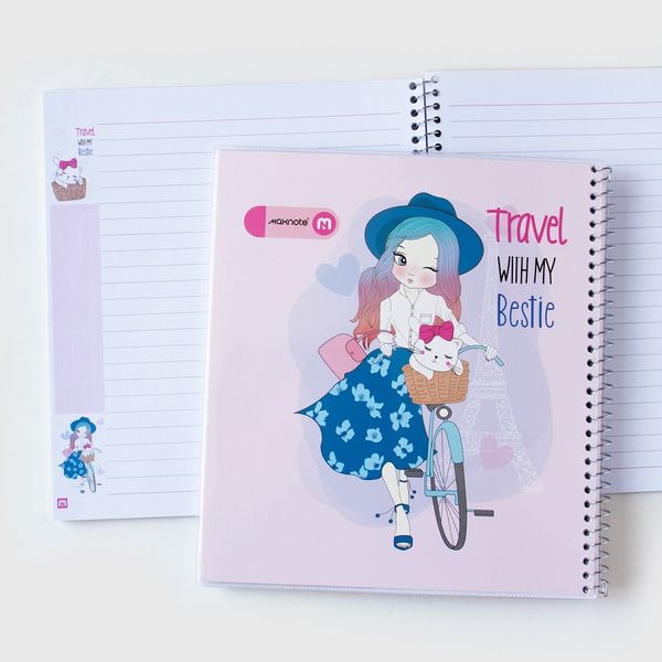 دفتر 60 برگ خشتی طرح گرل