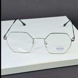 عینک طبی دخترانه و پسرانه شش ضلعی مدل 4029