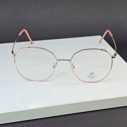 عینک طبی دخترانه شیشه بلوکات رنگ طلایی مدل 4017