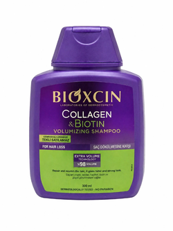 شامپو بیوکسین بنفش اصلی 💯 Bioxcin Collagen & Biotin تقویت کننده و کلاژن ساز