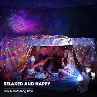 چراغ خواب کهکشانی فضانورد نشسته