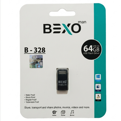 فلش مموری USB 2.0 بکسو مدل B-328 ظرفیت 64 گیگابایت