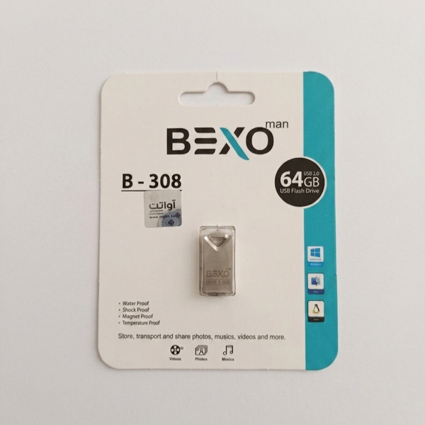 فلش مموری USB 2.0 بکسو مدل B - 308 ظرفیت 64 گیگابایت