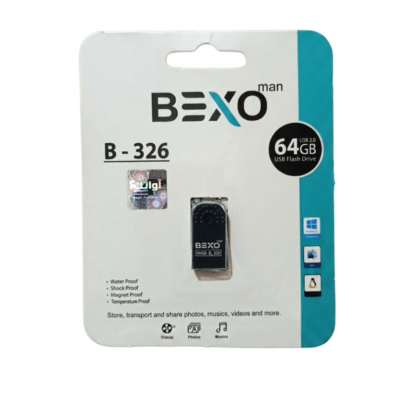 فلش مموری USB 2.0 بکسو مدل B - 326 ظرفیت 64 گیگابایت