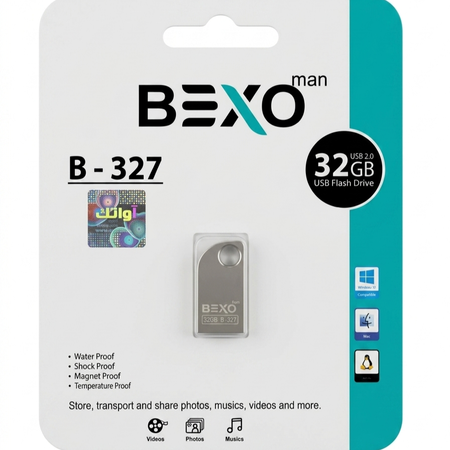 فلش مموری USB 2.0 بکسو مدل B-327 ظرفیت 32 گیگابایت