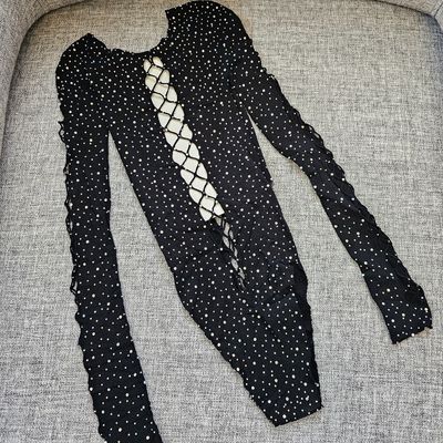فیشنت نگینی آستین دار کد 60362