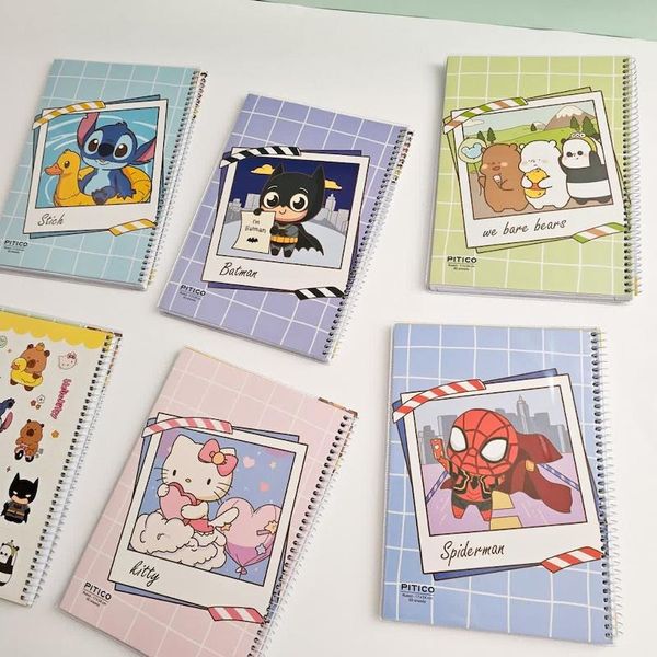 دفتر 80 برگ مجلد استیکر دار