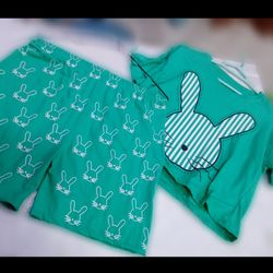 کراپ شلوارک طرح خرگوش