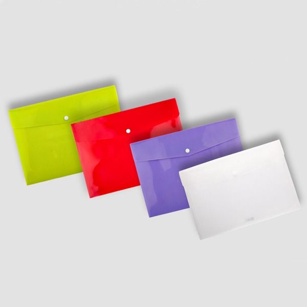 پوشه دکمه دار رنگی