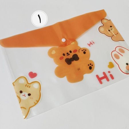 پوشه دکمه دار فانتزی A4