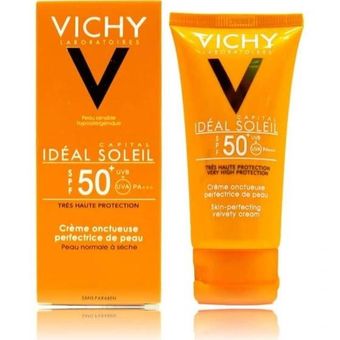 کرم ضدآفتاب و مرطوب‌کننده ویشی spf50 آیدل سولیل 50 میل اورجینال فرانسه
